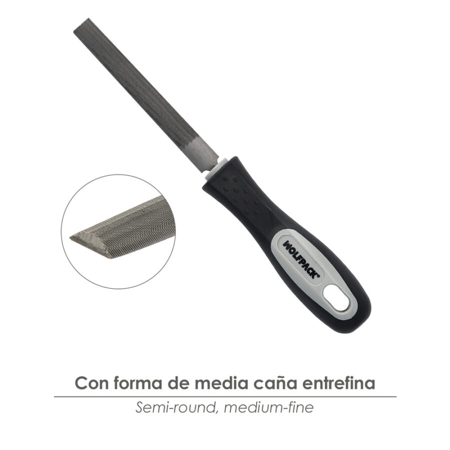 Lima Con Mango Media Caña Entrefina 4"