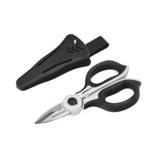 Tijeras Electricista 155 mm. Mango TPR Plus No tension. Con Funda Hojas Acero Inoxidable, Tijeras Cortar Cable, Pelacables