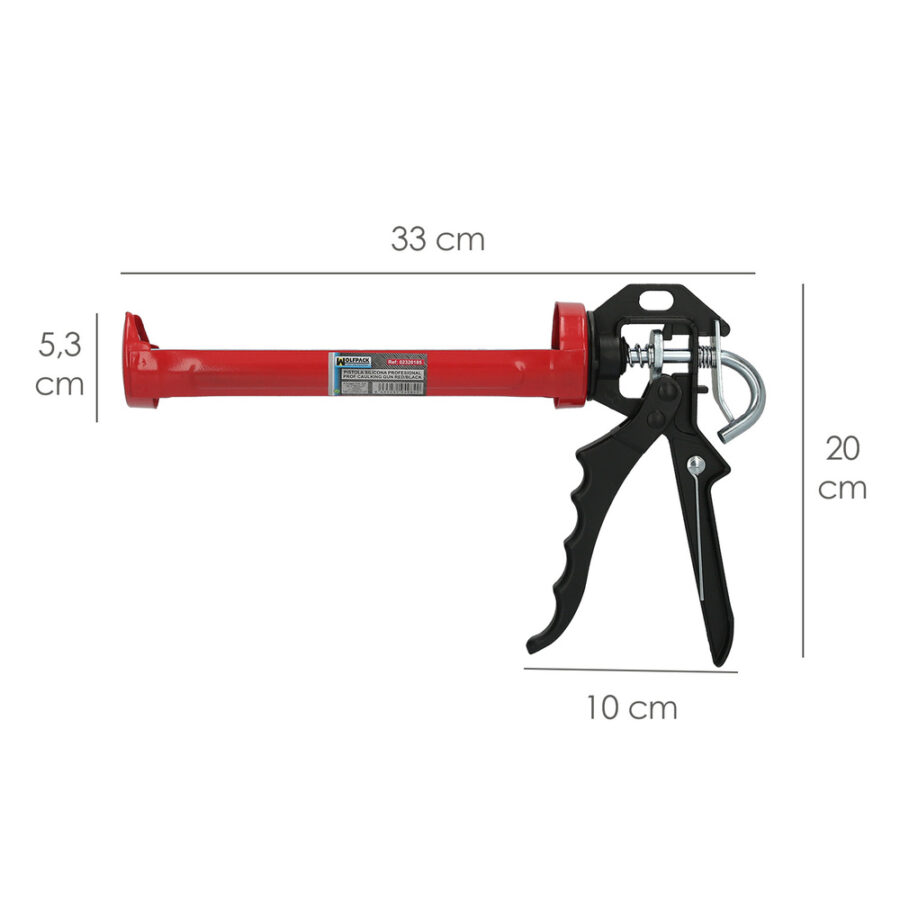 Pistola Silicona Roja/Negra