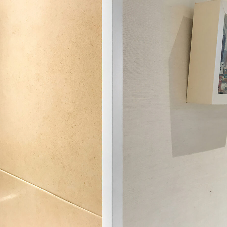 Perfil Pvc Angulo 28x28 mm. Blanco Barra 2,5 metros