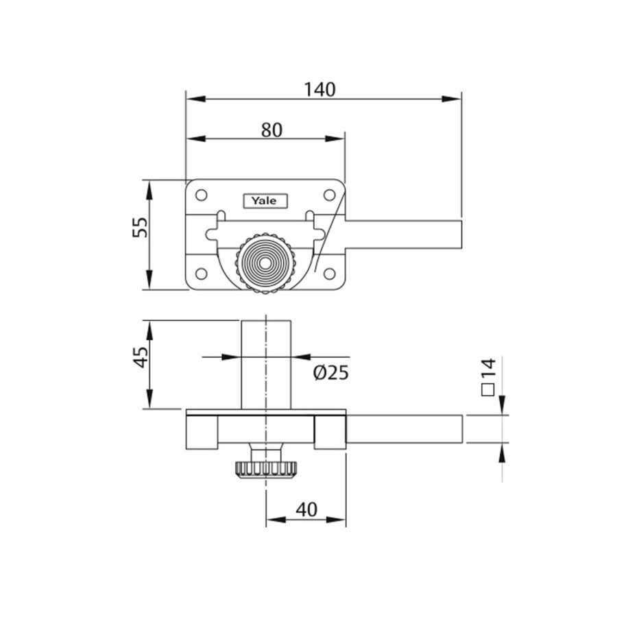 Cerrojo Yale 18-hp