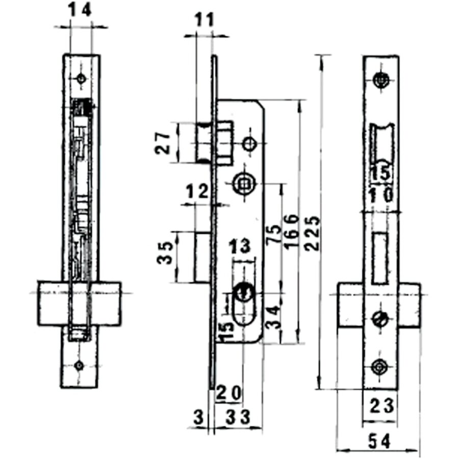 Cerradura Lince 5560n Hn/20 mm.