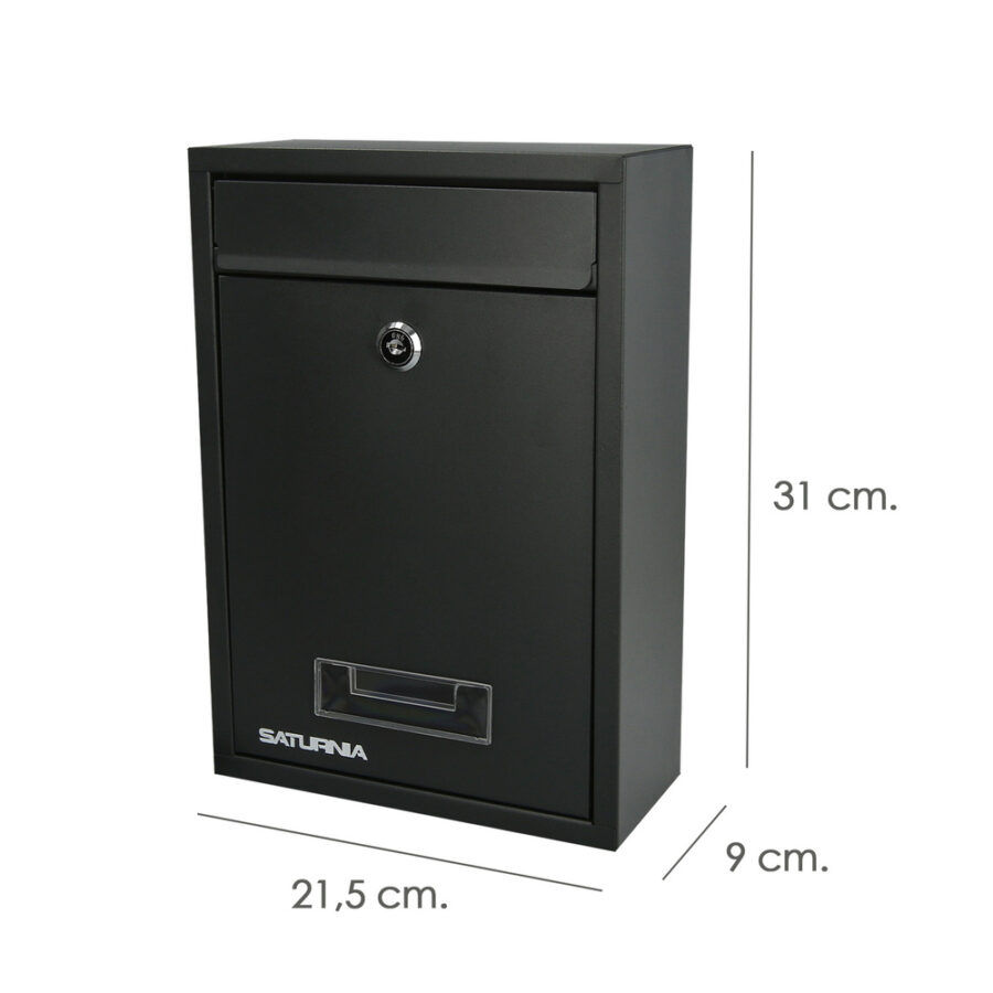 Buzon Square Gris Antracita 26 x 9 x 31 (Alt.) cm.