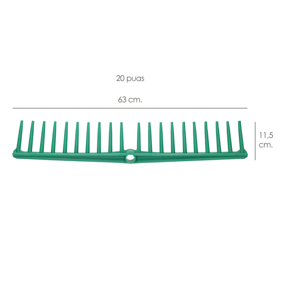 Rastrillo Polipropileno 20 Puas Profesional 63 cm. Rastrillo Jardin, Rastrillo Aceituna, Rastrillo Hojas, Cepillo Hojas Jardin,