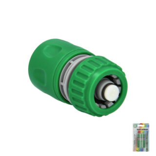 Conector Manguera Plastico 1/2 Con Stop Blister