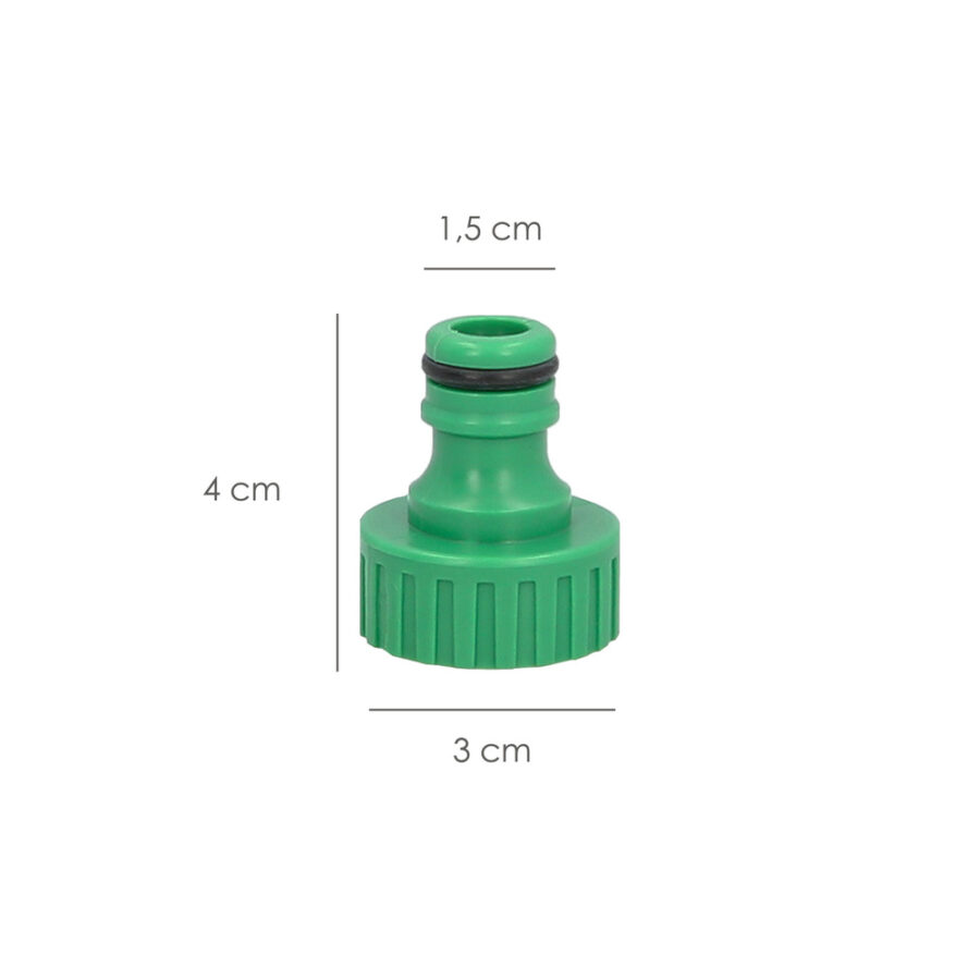 Adaptador Manguera Plastico 3/4 hembra Blister
