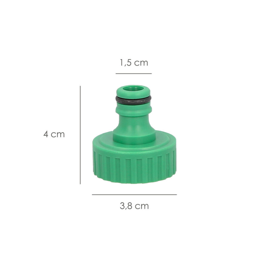 Adaptador Manguera Plastico 1" hembra Blister
