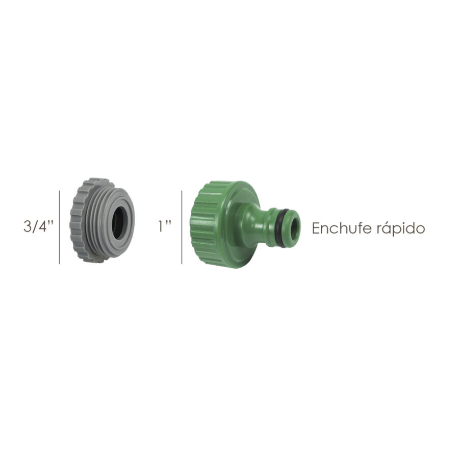 Adaptador Manguera Plástico 3/4 - 1" Hembra Granel