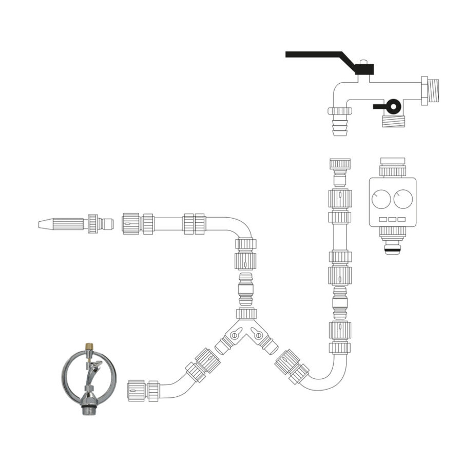 Aspersor Aluminio Rotativo