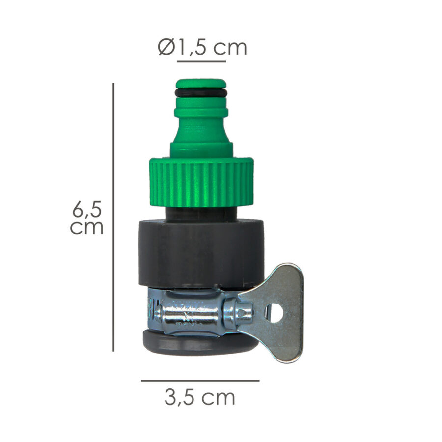 Adaptador Manguera Plastico Para Grifo Blister