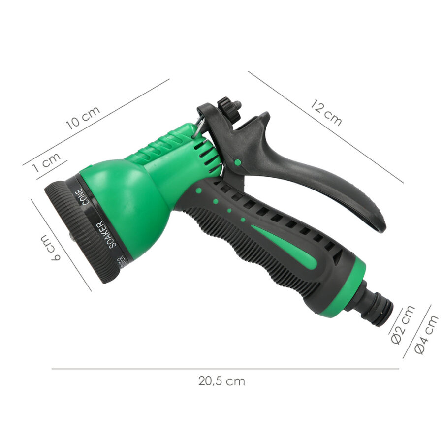 Pistola Riego Plastico ABS 7 Posiciones.