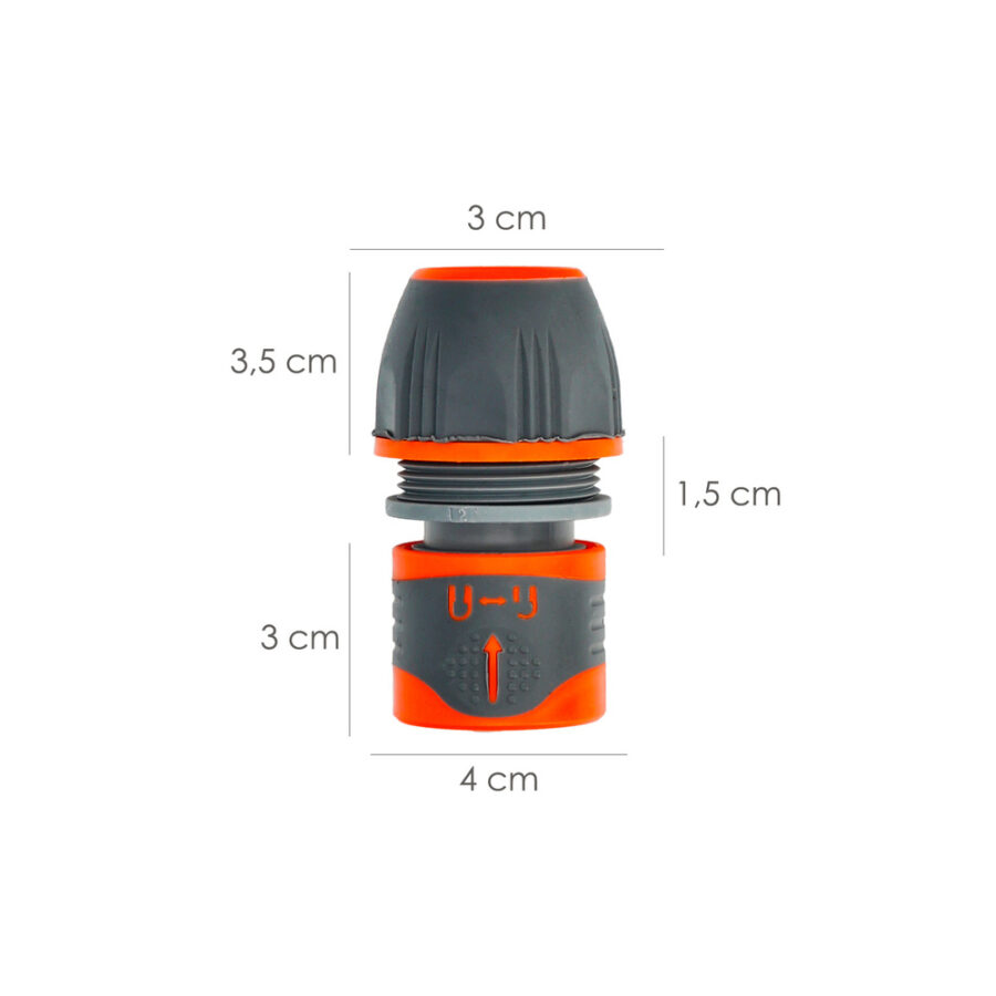 Conector Manguera Plastico Universal 1/2" 5/8" 3/4"