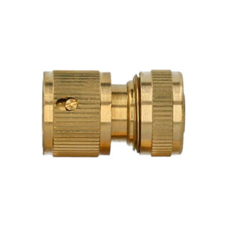 Conector Manguera Con Función STOP Fabricado en Laton 1/2" Hembra, Adaptador Grifo, Conector Grifo A Conector Rapido