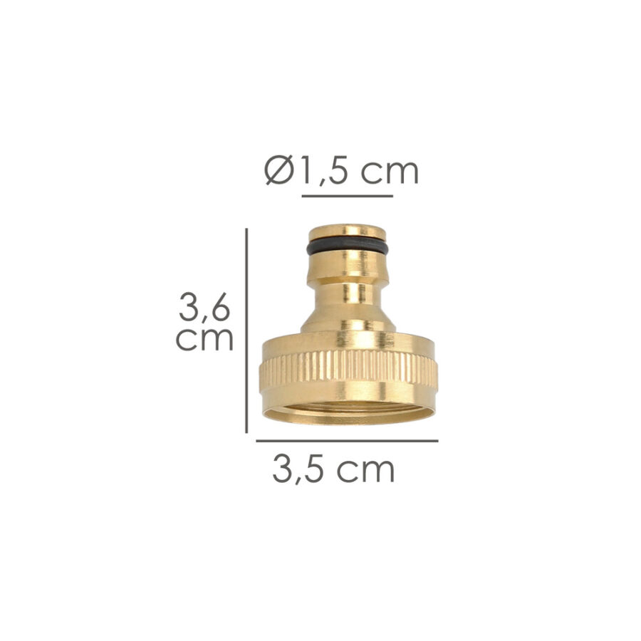 Adaptador Manguera Laton 1" hembra