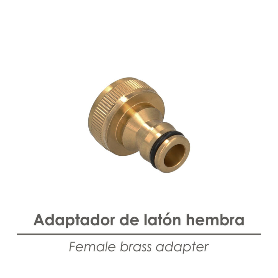 Adaptador Manguera Laton 3/4 hembra