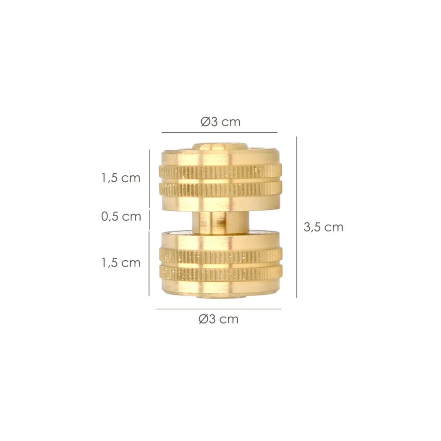 Reparador Laton Para Mangueras 1/2". Blister 1 pieza