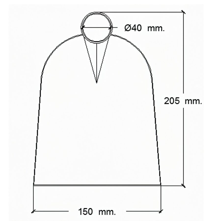 Azada Forjada Sin Mango 96/ 750 Gramos