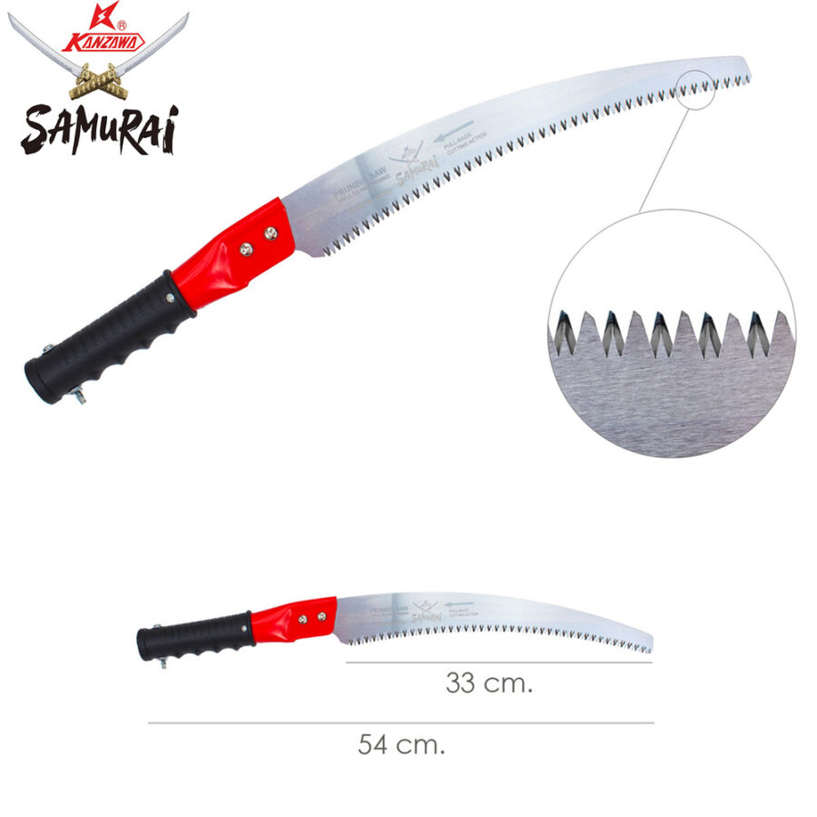 Serrucho Samurai Curvo Para Pertiga 330 mm.