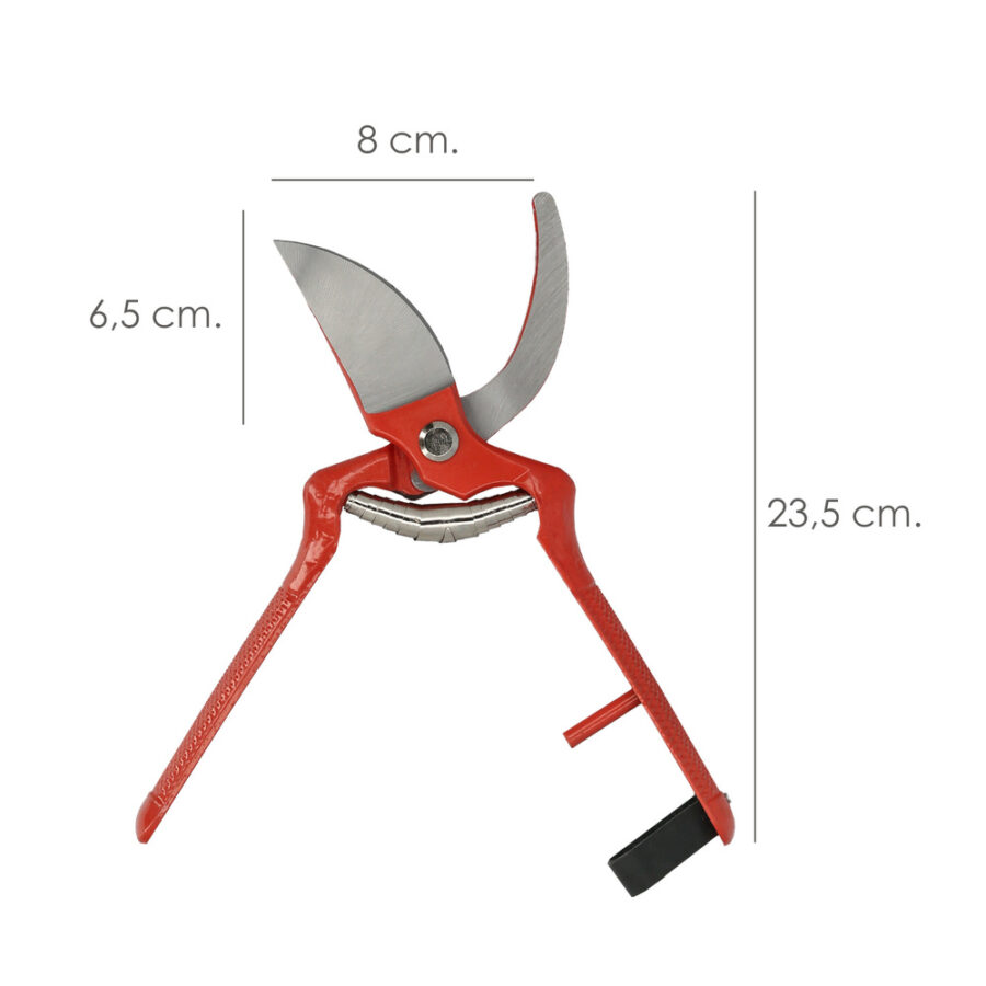Tijeras Podar Forjada Curva 1 Mano 23 cm.