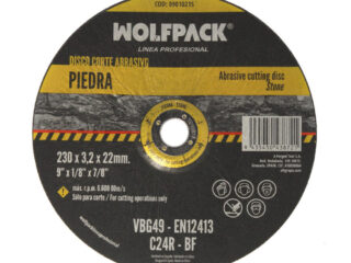 Disco Corte Abrasivo Piedra Ø 230 x Ø 22 mm. Espesor 3,2 mm. Disco Radial / Amoladora Universal Con Todas Las Amoladoras.