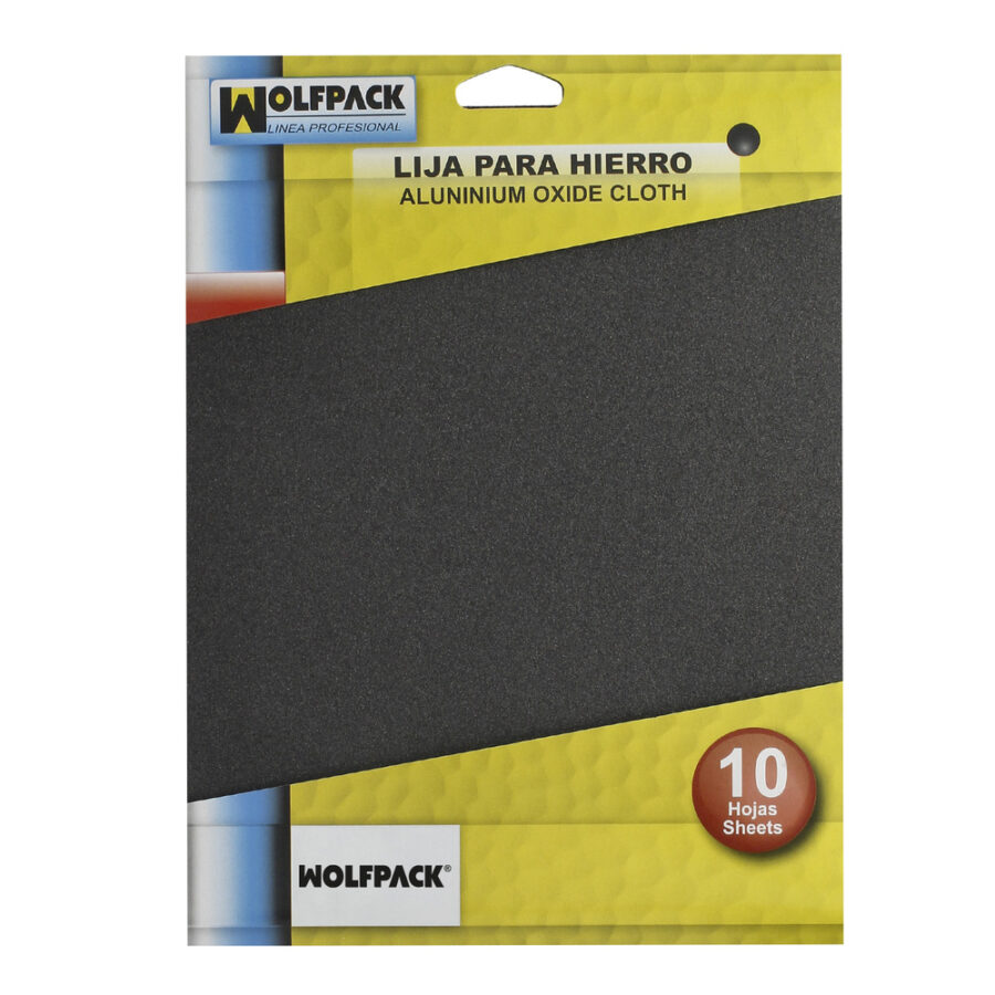 Lija Hierro 1 Medio (Pack 10 Pliegos)