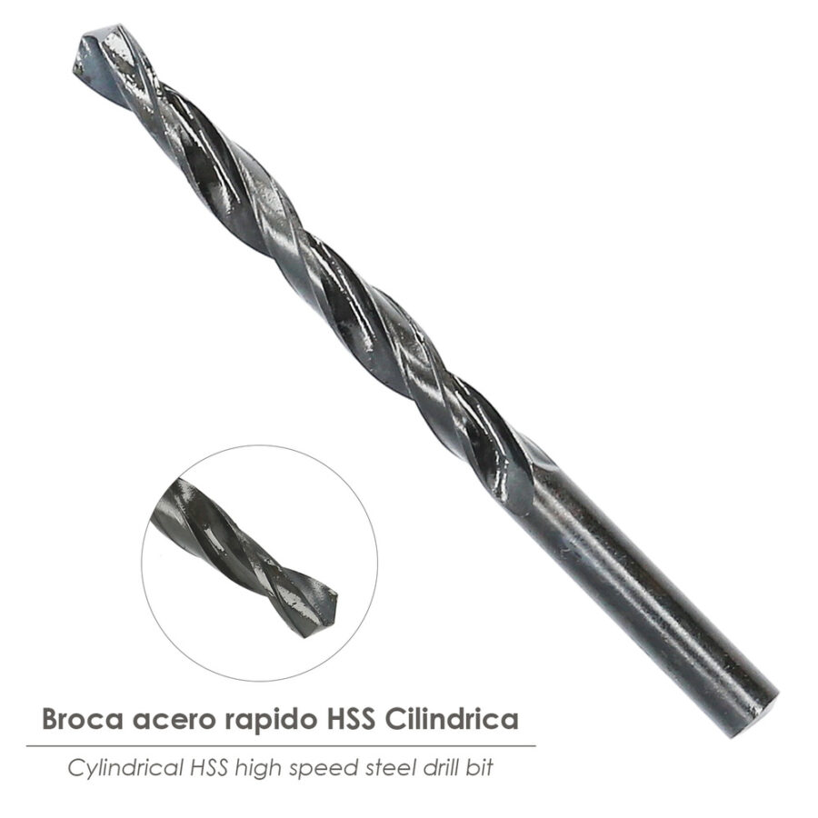 Broca Acero Rapido Hss Cilindrica Ø 12,00 mm. Wolfpack