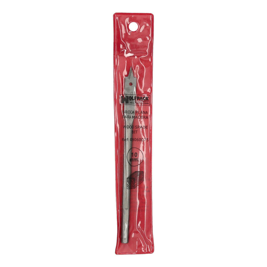 Broca Plana Madera 3 Puntas Wolfpack 10,00 mm.