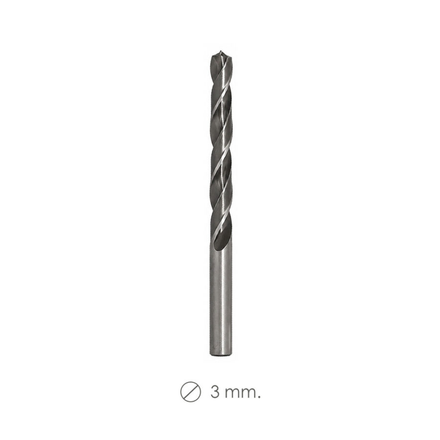 Broca Espiral Madera y Plástico Wolfpack 3,00 mm.