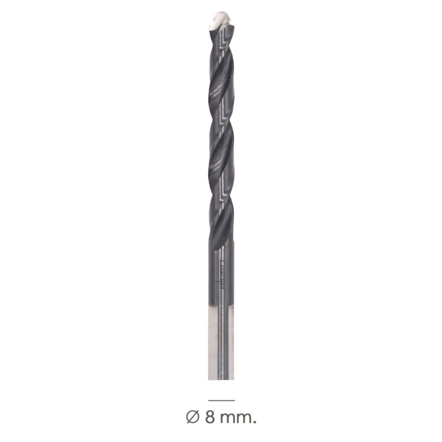 Broca Alpen Hss Metal Head Ø 8,00 mm. Tecnologia PEC 3 Filos Corte, Antideslizante, Vastago 3 Caras, Mas Rapida, Menor Esfuerzo