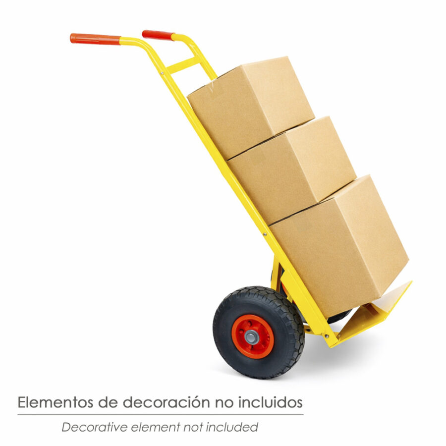 Carretilla Almacen Rueda Neumatica Llanta de Plastico "Easy"