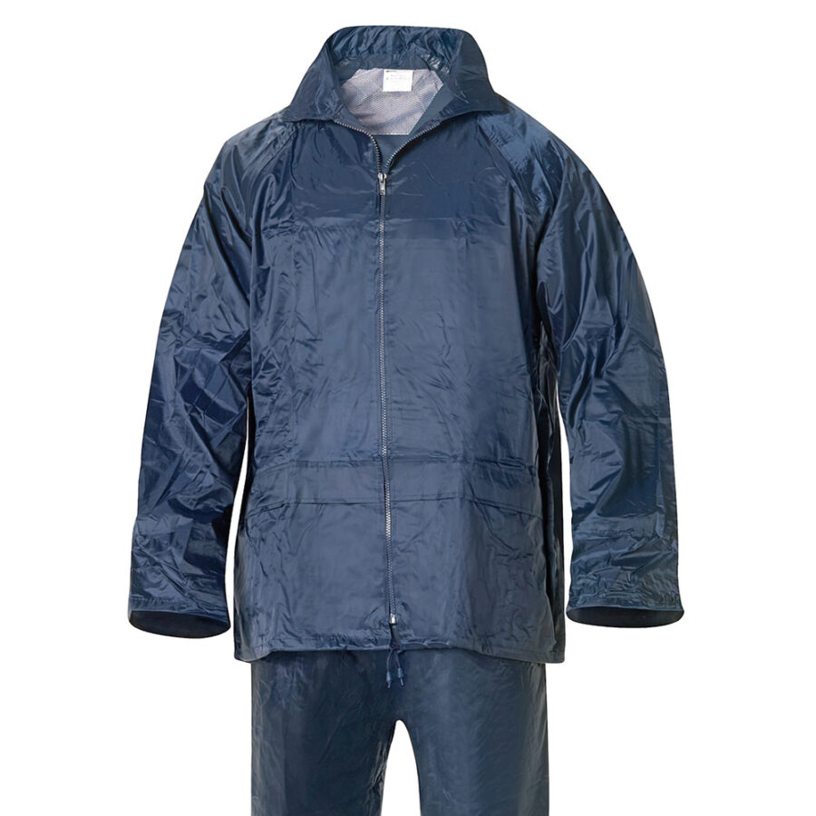 Traje de Agua Impermeable Azul Nylon Talla 8-XL