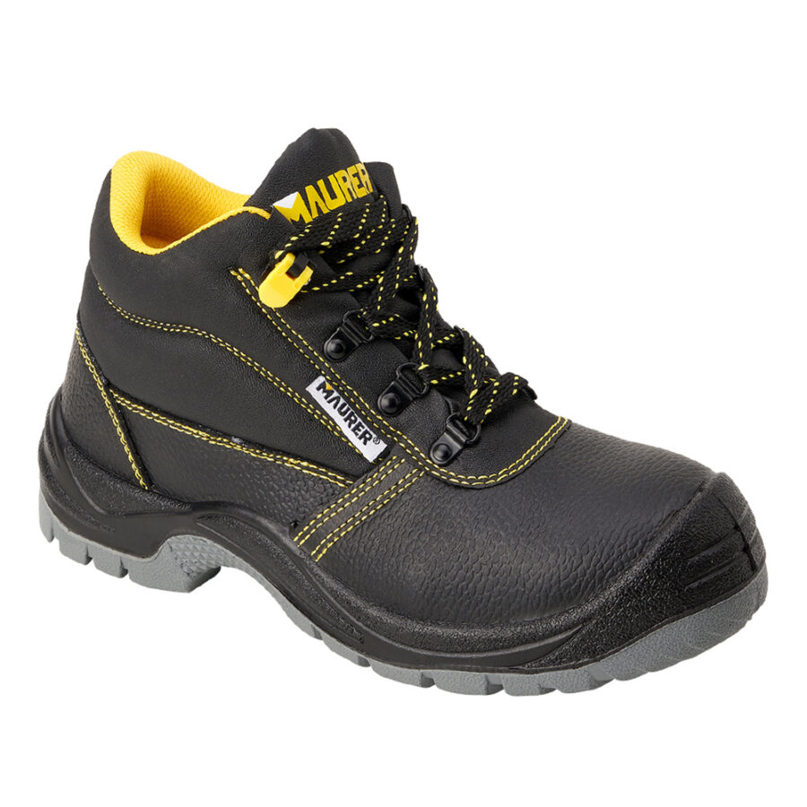 Botas Seguridad Maurer S3 Modelo Capua Antideslizante Con Suela y Puntera Antiperforación y Resistencia A Hidrocarburos Nº 41. (Par)