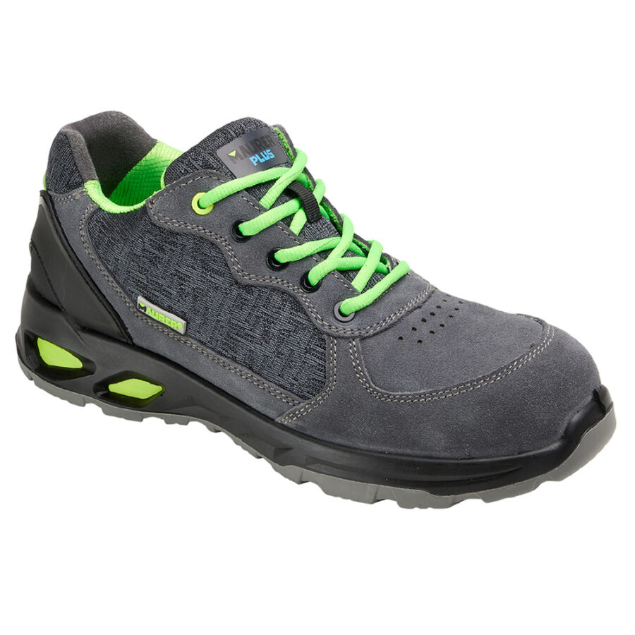 Zapatos Seguridad Maurer S1 Modelo Arlaz Antideslizante con Suela Composite y Resistencia a los Hidrocarburos. Talla 44.