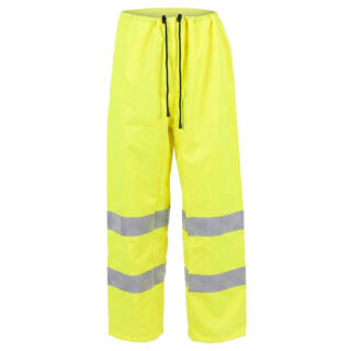 Pantalon Alta Visibilidad Lluvia Talla S. 100% Impermeable. Pantalon Impermeable Trabajo
