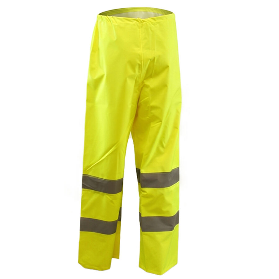 Pantalon Alta Visibilidad Lluvia Talla M. 100% Impermeable. Pantalon Impermeable Trabajo