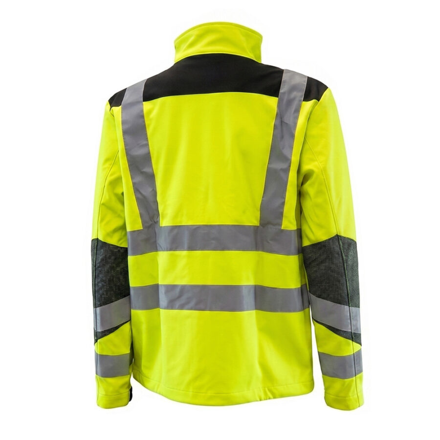 Chaqueta Alta Visibilidad Softshell Talla XL. Chaqueta Trabajo Alta Visibilidad Con Banda Reflectora
