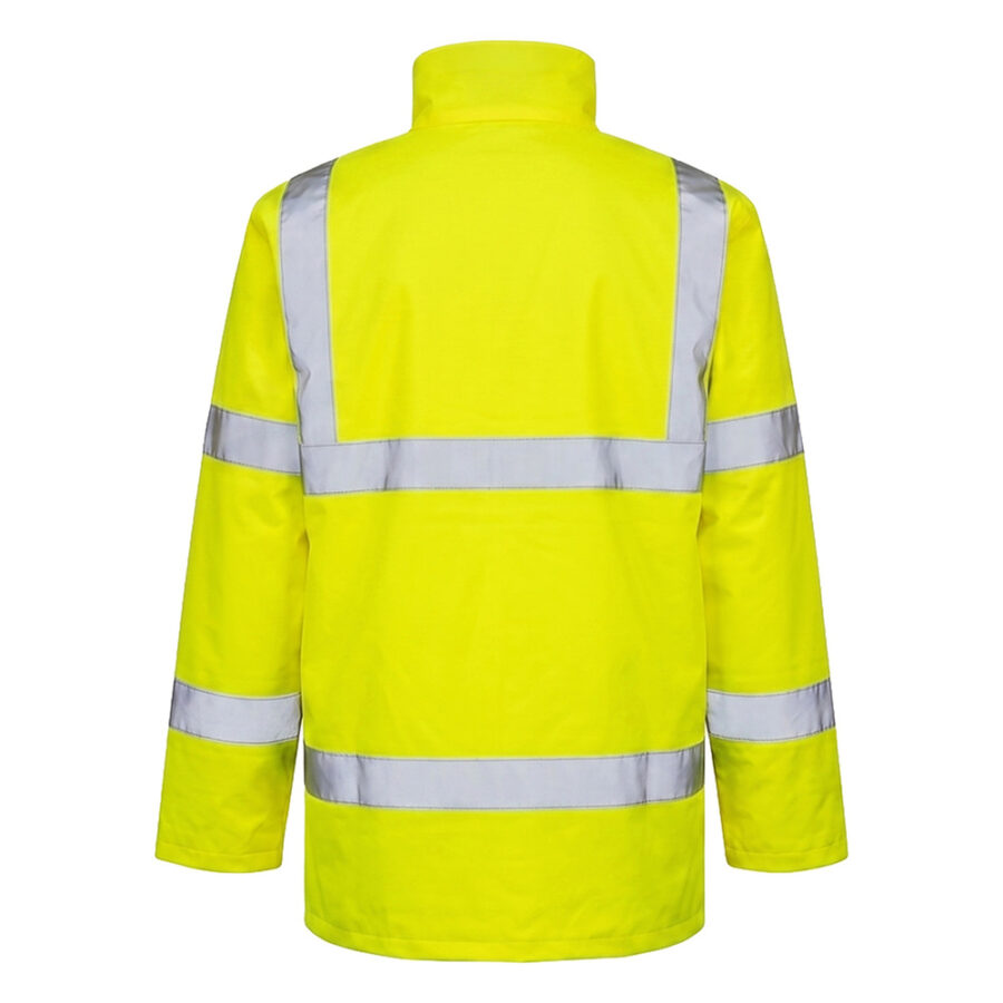 Parka Alta Visibilidad Lluvia Talla M. 100% Impermeable. Parka Impermeable Trabajo