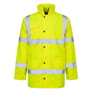Parka Alta Visibilidad Lluvia Talla XL. 100% Impermeable. Parka Impermeable Trabajo