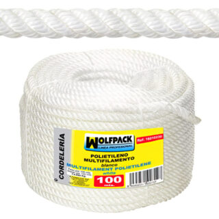 Cuerda Polipropileno Multifilamento (Rollo 100 m.) 10 mm.