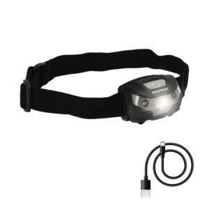 Linterna Led Frontal Cabeza Litio Usb Recargable. 3 modos de luz. 120 LUM. Sensor de encendido y apagado.