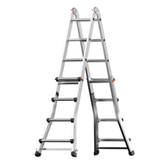 Escalera Telescópica Aluminio 5+5 Peldaños